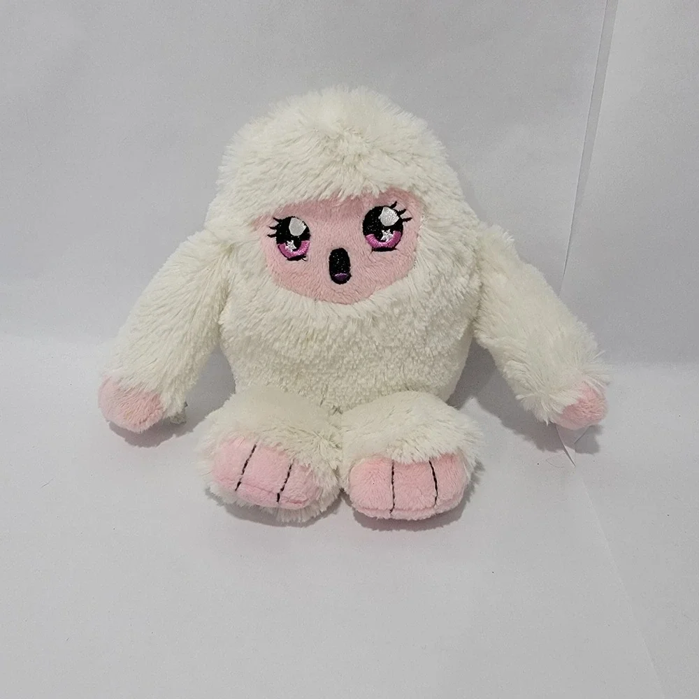 Russ Blizzard Yeti Plush White Pink Abominable Snowman Stuffed Animal 7in